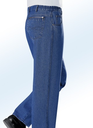 Jeans med resårinfällningar i 3 färger