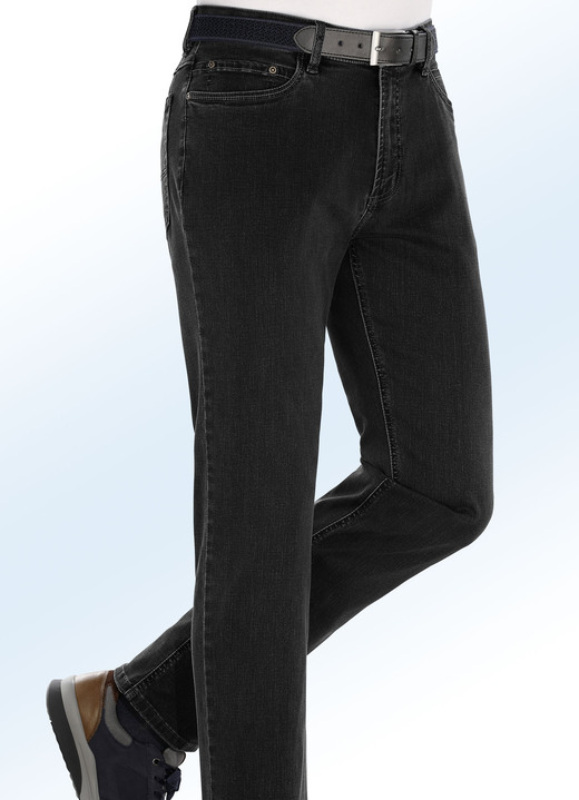 Jeans - Superstretchjeans från ”Suprax” i 4 färger, i storlek 024 till 060, i färg SVART Utsikt 1