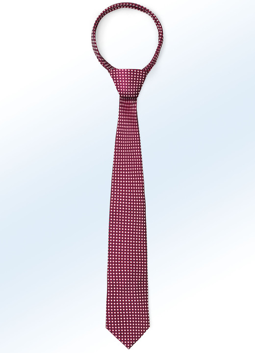 Tillbehör - Mönstrad slips i 6 färger, i färg RÖD Utsikt 1