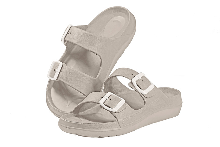 Sandaletter & slip in-skor - Supermjuka molnsandaler RelaxVital, i storlek 037 till 044, i färg BEIGE Utsikt 1