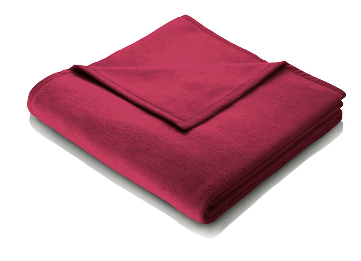 Filtar - Högkvalitativ sovfilt med velourbandskant från Borbo, i storlek 185 (100x150 cm) till 295 (220x240 cm), i färg VIN, RÖD Utsikt 1