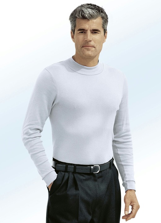 Sweatshirts - Bekväm skjorta i 10 färger, i storlek 046 till 062, i färg SILVERGRÅ Utsikt 1