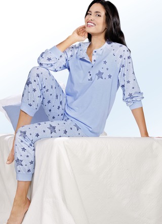 Paket med två pyjamasar med muddar och stjärndesign