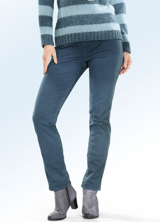 - Jeans i dra-på-modell, i storlek 018 till 052, i färg KRICKA Utsikt 1