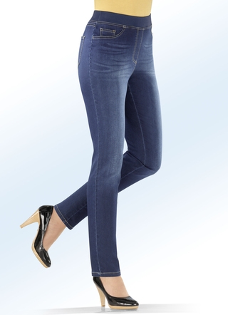 Power stretch pull-on jeans