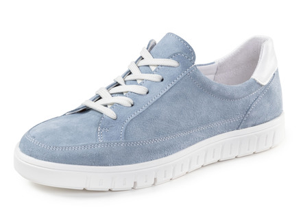 ELENA EDEN sneakers med snörning av mocka