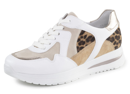 ELENA EDEN sneakers med leopardtryck och metallic kant